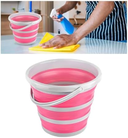 GLSOWEE Car Collapsible Bucket, 10L 2.6 Gallon Folding Bucket Auto Cleaning by GLSOWEE