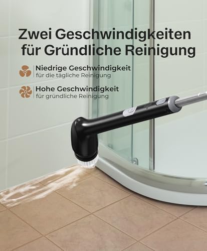 Electric Cleaning Brush, IPX7 Waterproof & 42inch Long Handle - Image 5