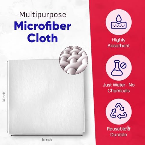 ZAP Cloth Premium Microfiber Cleaning Cloth, Reusable Glass Cleaning Towel - Image 3