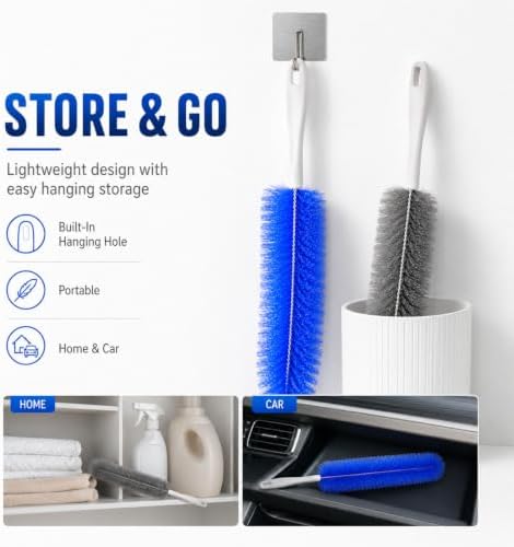 Bendable Microfiber Head, Reusable Dust Remover Fan Cleaning Brush - Image 5