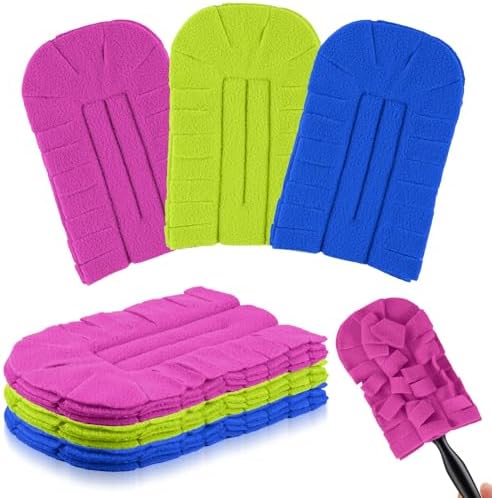 3 Pcs Reusable Duster Refills Washable Pads, Rose Red by Zubebe