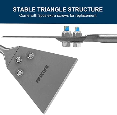 Firecore 5 Inch x 11 Inch SDS Plus Floor Scraper, Tile Removal Chisel Tool - Image 5
