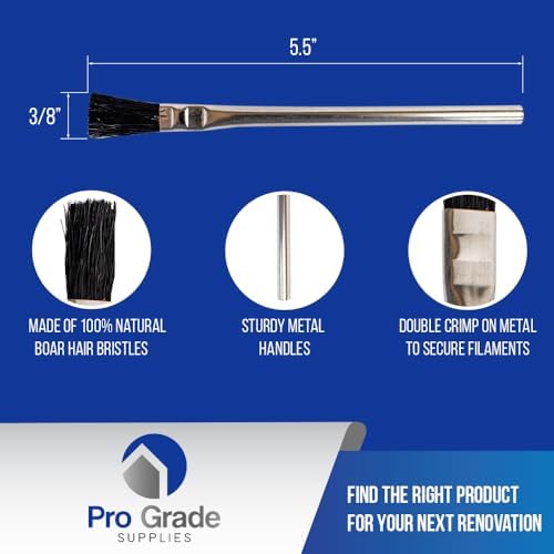 Pro Grade Acid Brushes, 3/8 Inch Flux Brush - Image 2