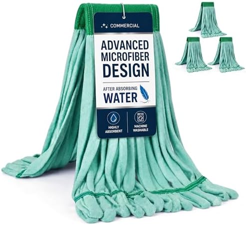 Microfiber Mop Head Replacement, Heavy Duty Commercial Tube Wet Mop Head Refill by Unknown