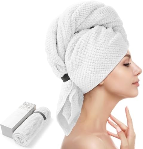 YFONG Larger Microfiber Hair Towel Wrap by YFONG