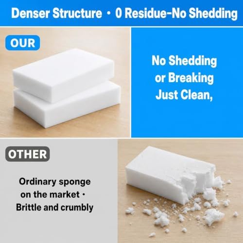 Extra Thick Magic Eraser Sponge, Melamine Cleaning Pads, 10 Pack - Image 3