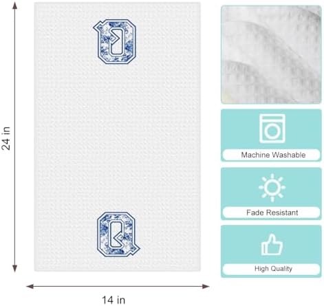 Chinoiserie Initial Kitchen Towels, Personalized Kitchen Towels, Personalized - Image 6
