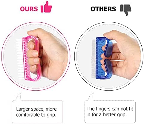 Larbois Handle Grip Nail Brush, Hand Fingernail Brush Cleaner Scrubbing Kit - Image 3