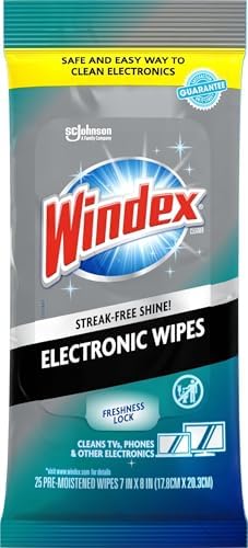 Windex Electronic Cleaning Wipes, Anti-Static & Ammonia-Free by Windex