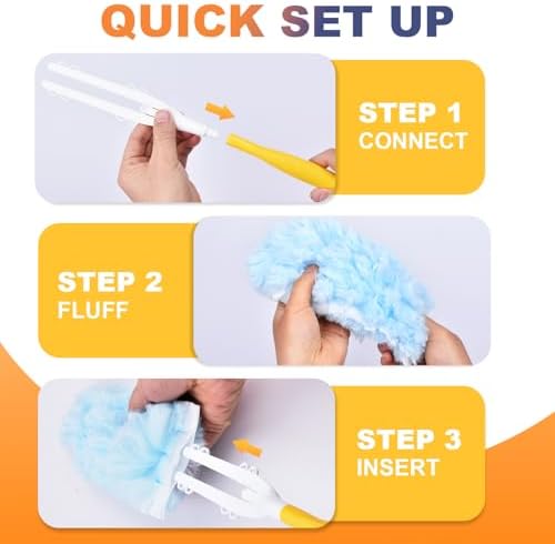 50 Pack Duster Refills for Swiffer Duster, Unscented Duster Refill Kit - Image 4