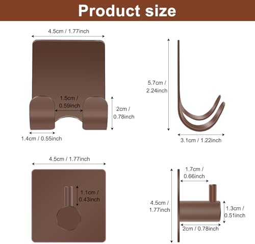 CGBE 4 Pack Shower Hooks - Image 3