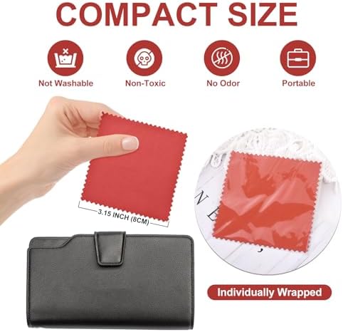 Jewelry Cleaning Cloths, Individually Wrapped Jewelry Polishing Cloths - Image 3