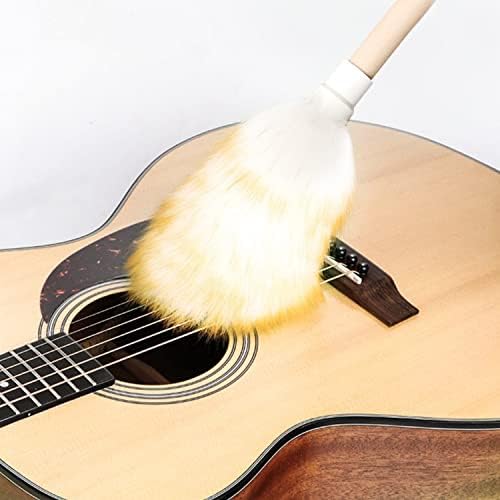 Wool Lambswool Cleaning Brush Duster, Wood Handle, Hanging Rope, Anti-Static - Image 3
