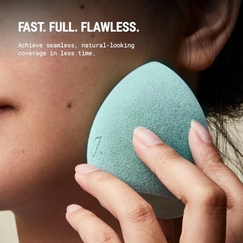 JUNO & Co. Microfiber Makeup Sponge, Dual Layer Technology - Image 4