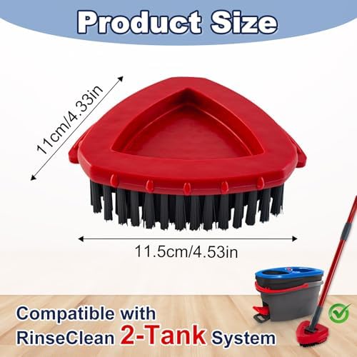 Scrubber Mop Head for Ocedar, Upgrade Scrub Brush for Ocedar, Spin Mop Scrub - Image 2