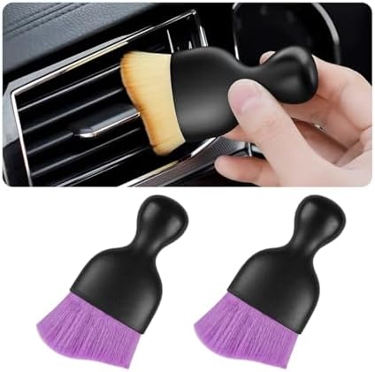 Blilo 2PCS 3.86 Inch Curved Car Interior Detailing Brushes by Blilo