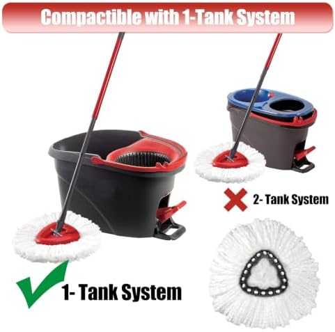 3 Pack Mop Replacement Heads, Compatible - Image 2
