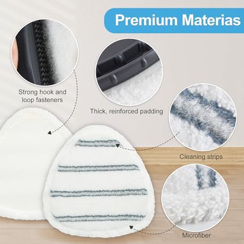 10 Pack Microfiber Flat Mop Head Refills - Image 4