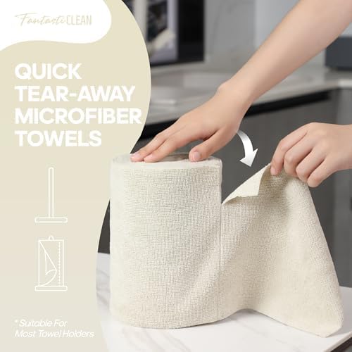 Fantasticlean Microfiber Cleaning Cloth Roll, 240 Pack - Image 2