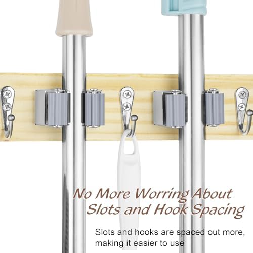 OUTNILI Mop and Broom Holder Wall Mount - Image 5