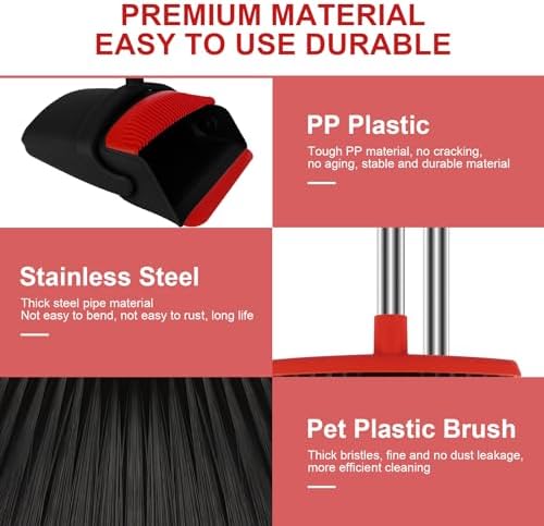 Red Broom and Dustpan Combo Set - Image 4