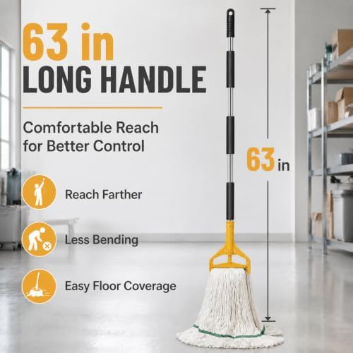 2 Pack 20 Oz Commercial Cotton Mop - Image 5