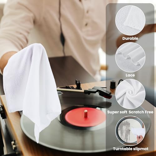 Honeydak 8 Pack Microfiber Vinyl Record Cleaning Cloths, 12 x 12Inch - Image 5
