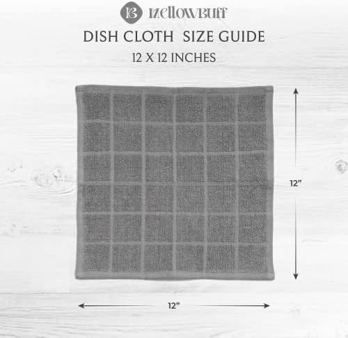 100% Cotton Terry Dish Cloth & Dish Towel, 6 Pack, Super Soft and Absorbent - Image 4