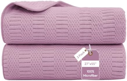 JML Microfiber Bath Towels, 2 Pack, 27x55 in by JML