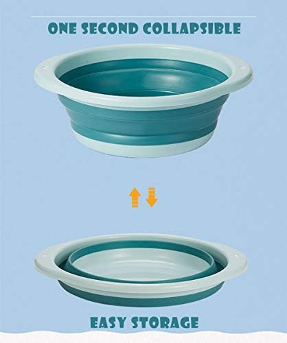 3-Pack Collapsible Wash Basin Set, Baby Kids Wash Basin Dish Tub - Image 3