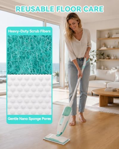 F Flammi Steam Mop Replacement Pads 6 Pack - Image 3