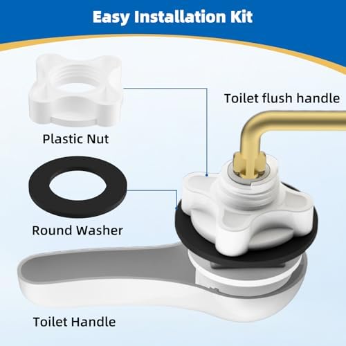 Hibbent Metal Side Mount Toilet Handle Replacement Kit - Image 6