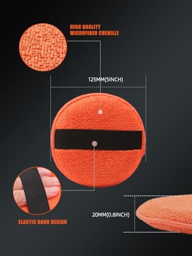 SPTA Microfiber Applicator Pads, Microfiber Buffing Cleaning Pads - Image 2