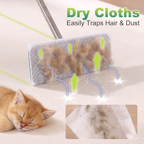 JOYMOOP Hands Free Multi Purpose Flat Mop, Dust Mop - Image 4