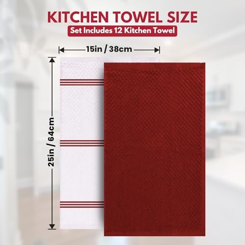 Infinitee Xclusives Kitchen Towels -12 Pack - Image 4
