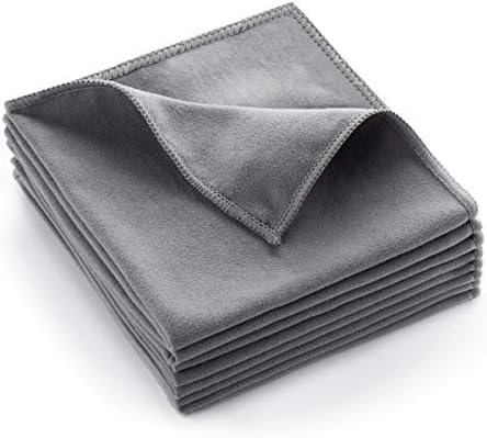 8 Pack Microfiber Screen Cleaning Cloth, Premium Double-Sided Suede Microfiber by MAKUANG