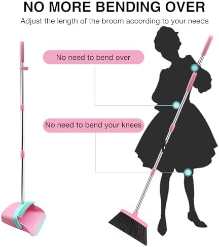 NACENA Broom and Dustpan Set - Image 3