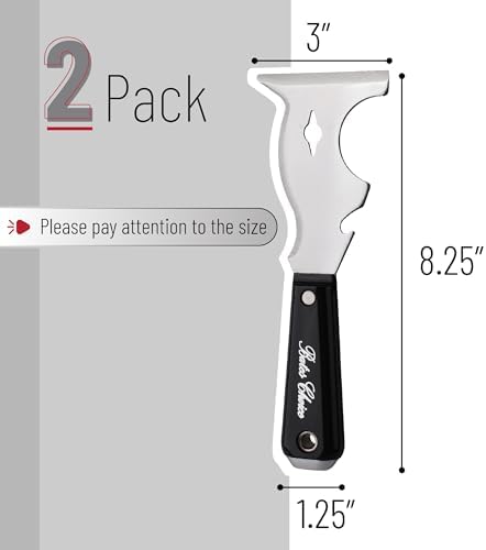 Bates- Paint Scraper, 10 in 1, Metal Hammer End, Paint Scrapers - Image 2