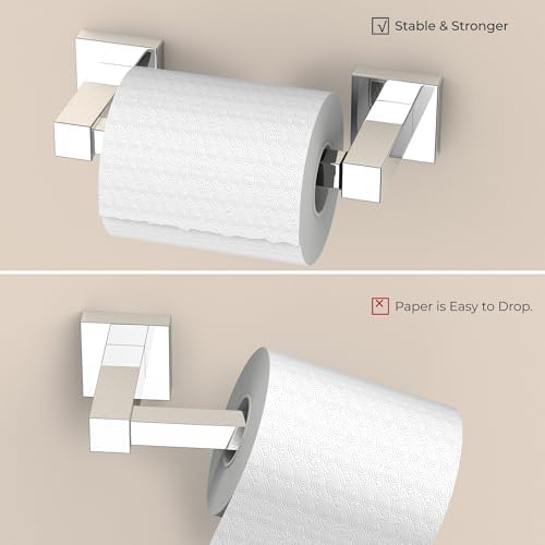 FORIOUS Toilet Paper Holder and Towel Ring Set, Bathroom Accessories Set - Image 4
