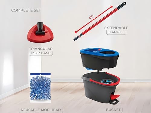 Household Mops & Bucket Sets, 2-Tank Spin Mop System - Image 2