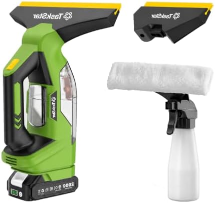 TaskStar Window Vacuum Squeegee Cordless: Electric Window Cleaner Tool by TaskStar