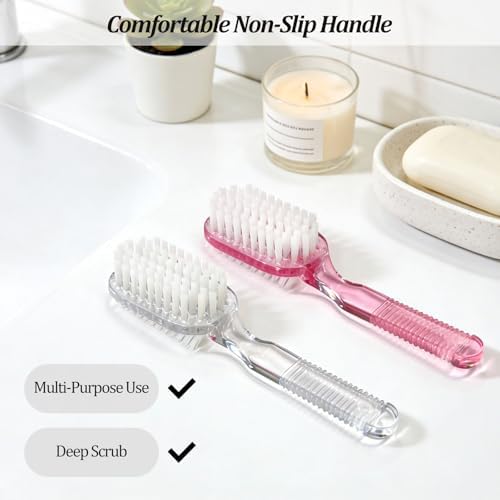 Dual-Sided Handle Grip Nail Cleaning Brush - Image 6