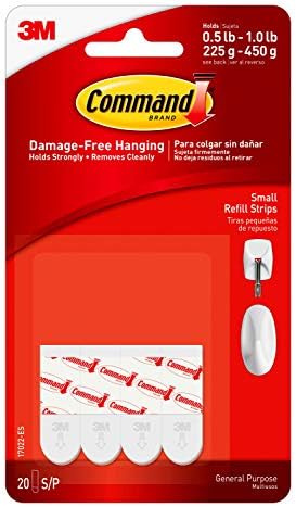 Command Small Refill Adhesive Strips, Damage Free Hanging Wall Adhesive Strips by Command