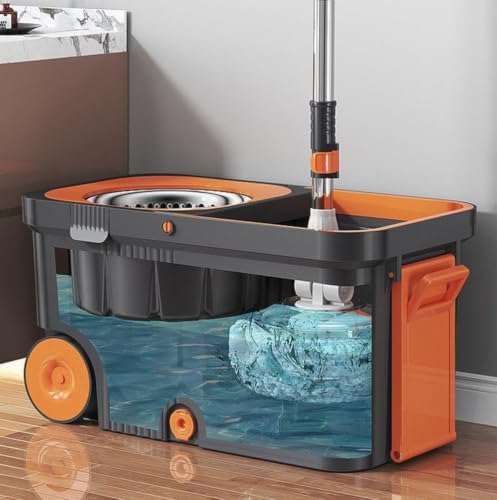 Spin Mop And Bucket Set Dual Mop Heads - Image 6
