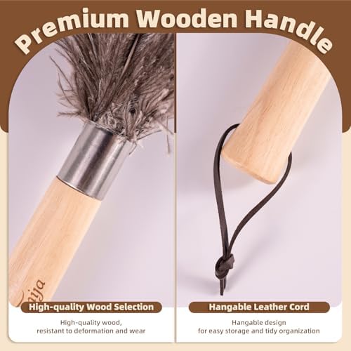 2 Pack Ostrich Feather Dusters for Cleaning - Image 3