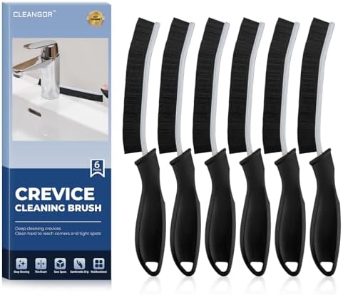 CLEANGOR Crevice Cleaning Brushes, Cleaner Scrub Brush Tool by Cleangor