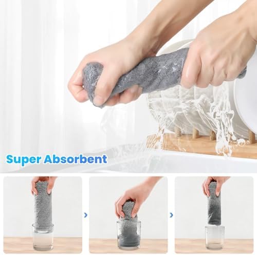 12 Pack Cleaning Cloth, Ultra Soft Absorbent Quick Drying Microfiber Cleaning - Image 3