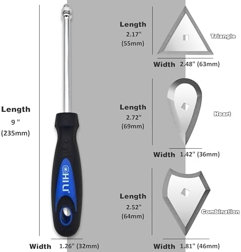 CHILI TOOLS 9 Inch Stainless Steel Shave Hook Set, Painting Scrapers, Paint - Image 4
