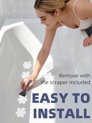 Secopad 12PCS Snowflake Non Slip Bathtub Stickers - Image 6