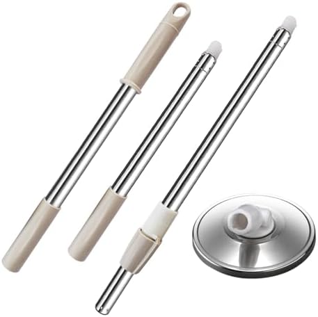 Extended Spin Mop Replacement Mop Handle, Upgraded 60-inch 360 Degrees Rotating by Midremer